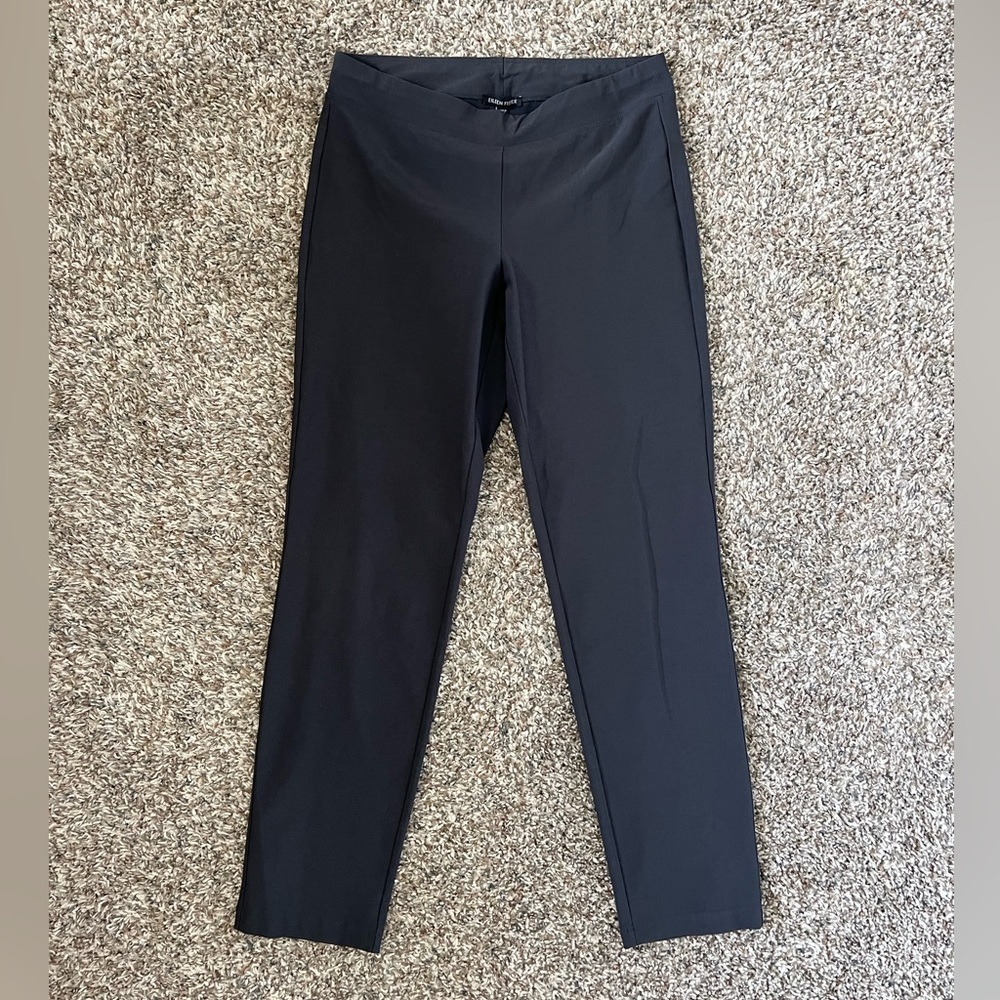 Eileen Fisher Textured Knit Casual Pull On Pants Fall 22